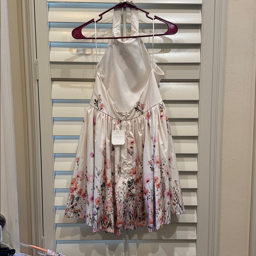 Altar'd State Floral Halter Mini Dress - Picture 5 of 9